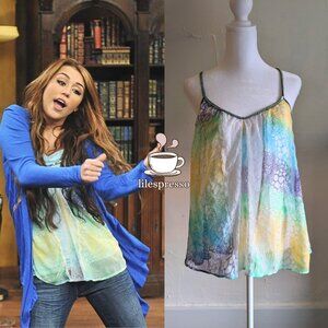 free people soledad sheer sequin top ASO miley stewart hannah montana
